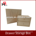 Trade Assurance Hot Sale High Quality Beautiful Custom Kraft Paper Drawer Storage Box